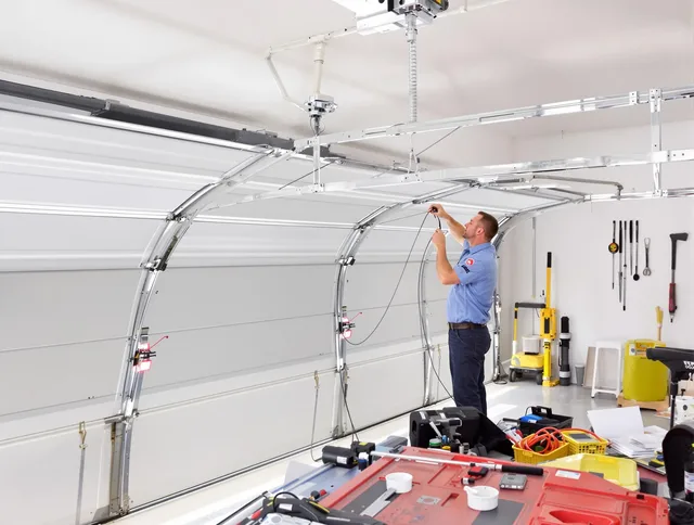 Garage door cable repair service by Kissimmee Garage Door Repair in Kissimmee