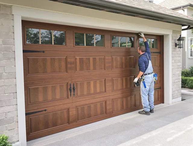 Custom garage door showcase by Kissimmee Garage Door Repair in Kissimmee