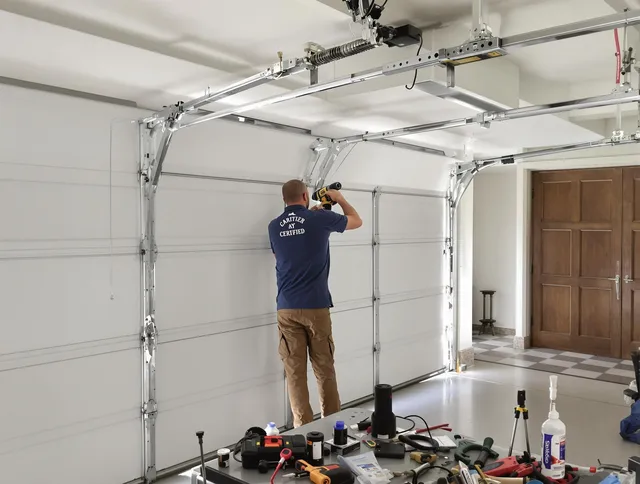 Kissimmee Garage Door Repair certified technician performing precision garage door repair in Kissimmee