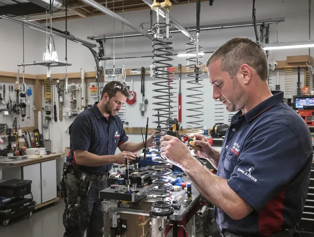 Garage door spring repair service by Kissimmee Garage Door Repair in Kissimmee